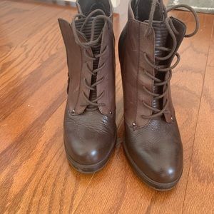 French connection brown booties